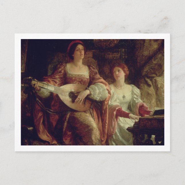 Duet (olja på canvas) vykort (Framsida)