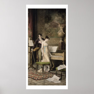 Duett (mezzotinten) poster