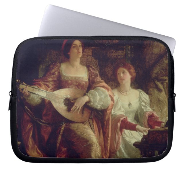 Duett (olja på kanfas) laptop sleeve (Framsidan)