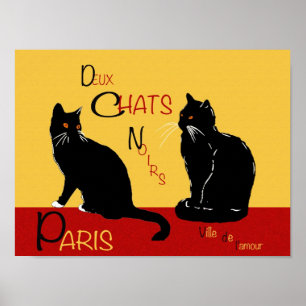 Duex pratar Noirs Poster