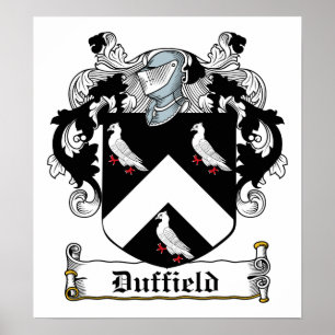 Duffield familjvapensköld poster