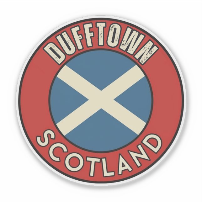 Dufftown, Skottland Klistermärken (Framsida)