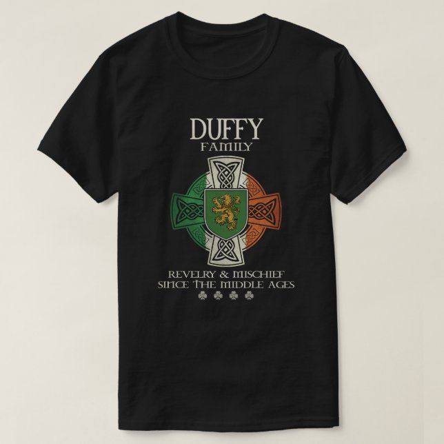 Duffy Family Ireland Duffy-efternamn T Shirt (Design framsida)