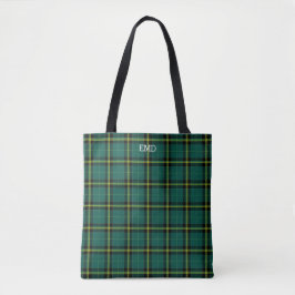 Duffy Klan Tartan Grönt Play Monogram Tygkasse