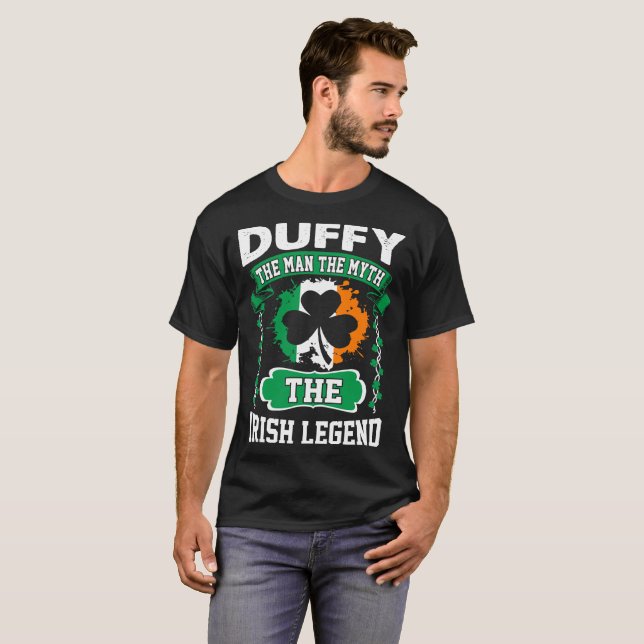 Duffy manen den irländska legendSten Patricks för T Shirt (Hel framsida)