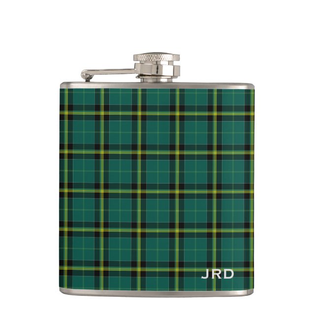 Duffy Tartan Monogram Bright Grönt Play Fickplunta (Framsidan)
