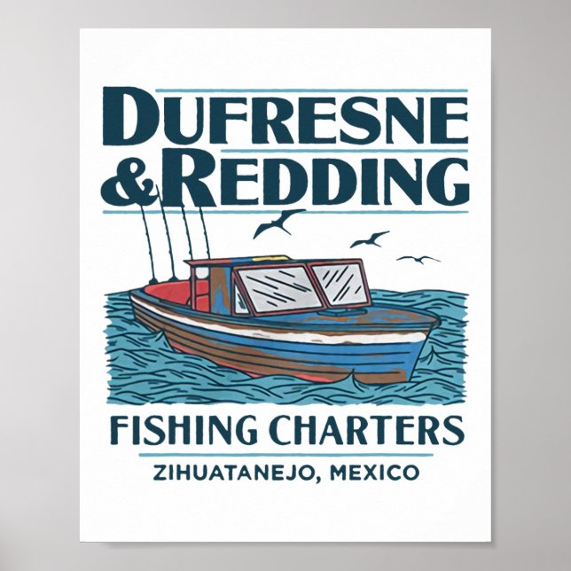 Dufresne And Redding Fiskeutflykter  Poster (Framsidan)