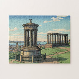 Dugald Stewart Monument on Calton Hill Pussel