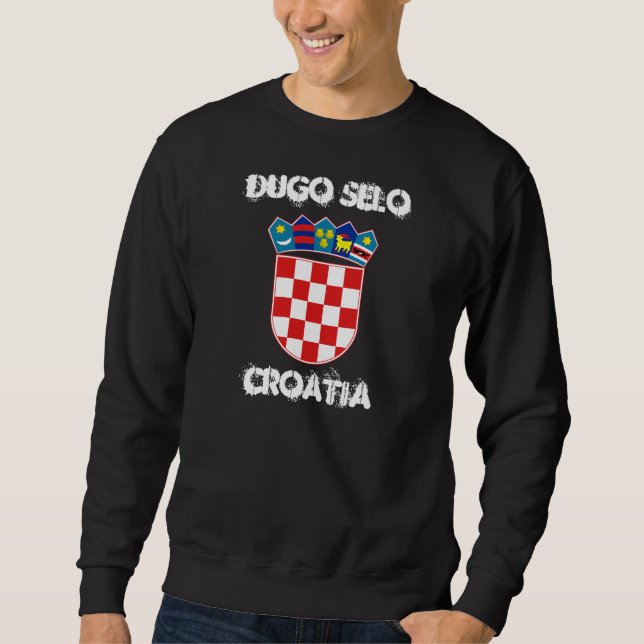 Dugo Selo, Kroatien med jackande av arm Lång Ärmad Tröja (Framsida)