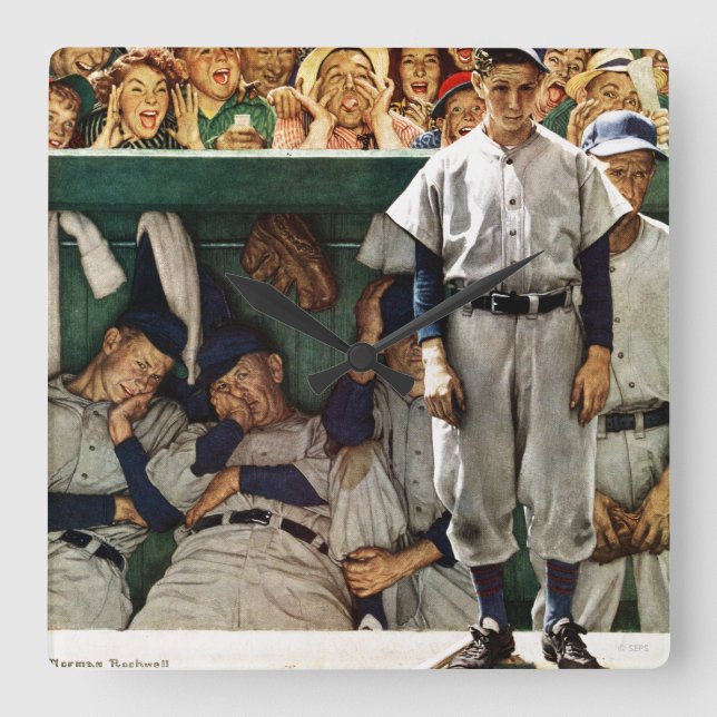 Dugout Fyrkantig Klocka (Framsida)