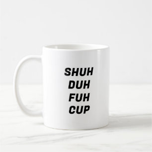 Duh Fuh Kopp Funny Typography Mugg