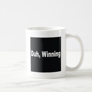 Duh och att segra kaffemugg