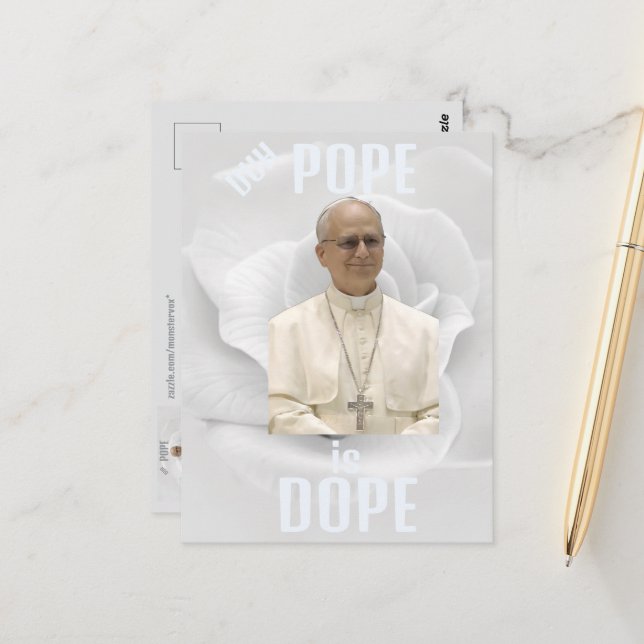 Duh Påven är Dope Postkort Vykort (Fram/Back In Situ)
