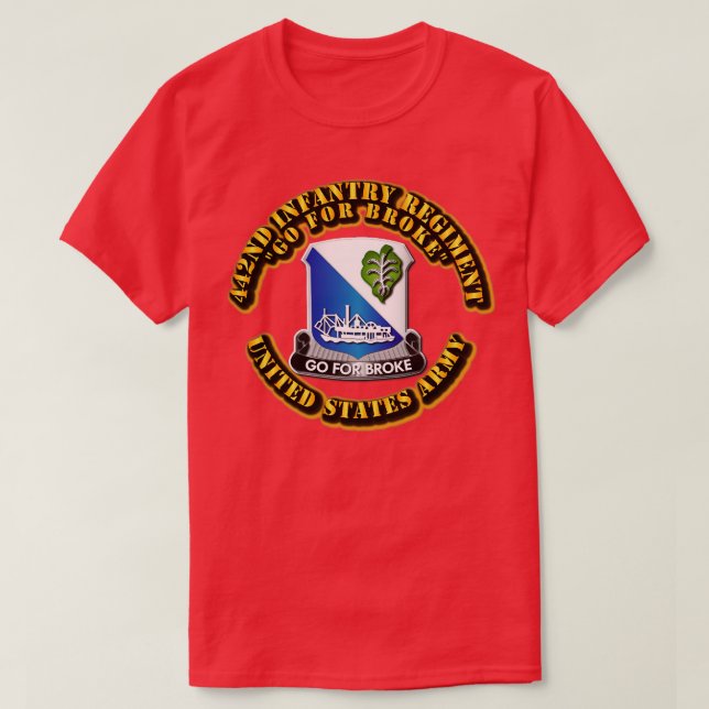 DUI 442:a infanteriregimen T Shirt (Design framsida)