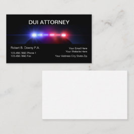 DUI Attorney Affärskorts Visitkort