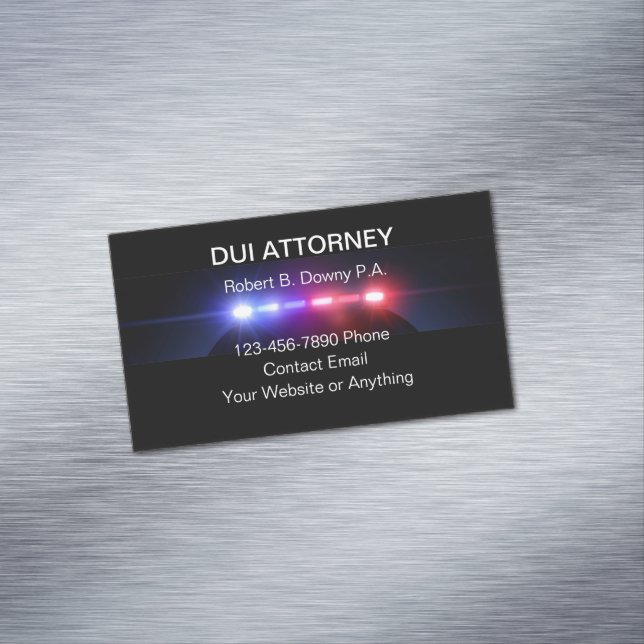 DUI Attorney Business Card Magnets Magnetiska Visitkort (In Situ)