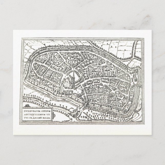 Duisburg: 1666 vykort (Framsida)