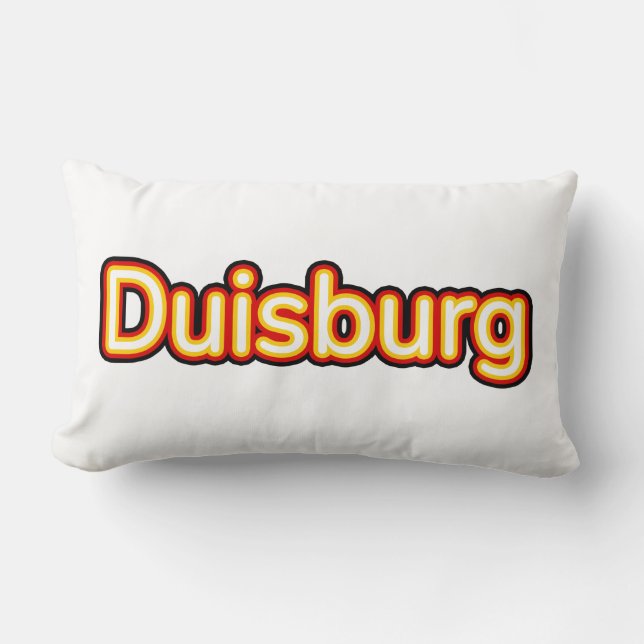 Duisburg Deutschland Tyskland Lumbarkudde (Framsida)