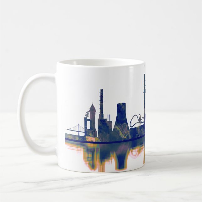 Duisburg Skyline Kaffemugg (Vänster)