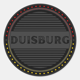 Duisburg Stadens Stolthet Emblem – Tysk Identitet Runt Klistermärke