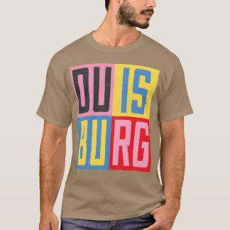 Duisburg stadsdesign vän t shirt