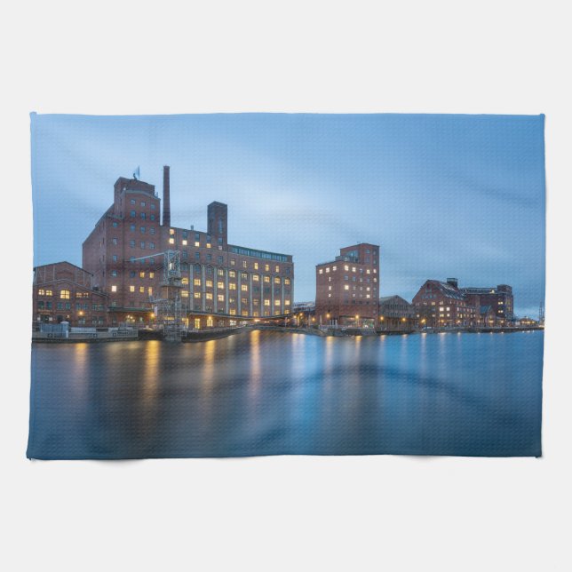 Duisburg Tyskland Kitchen Towel Kökshandduk (Horisontell)