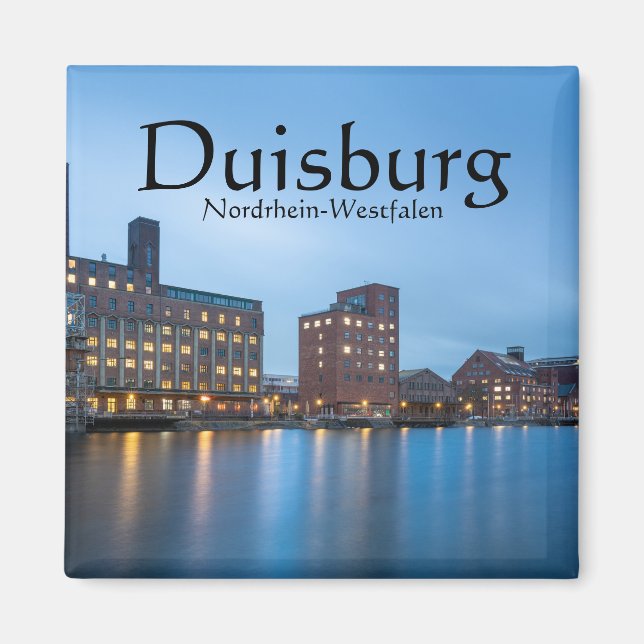 Duisburg Tyskland Magnet (Framsidan)