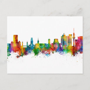 Duisburg Tyskland Skyline Vykort
