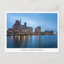 Duisburg Tyskland vykort
