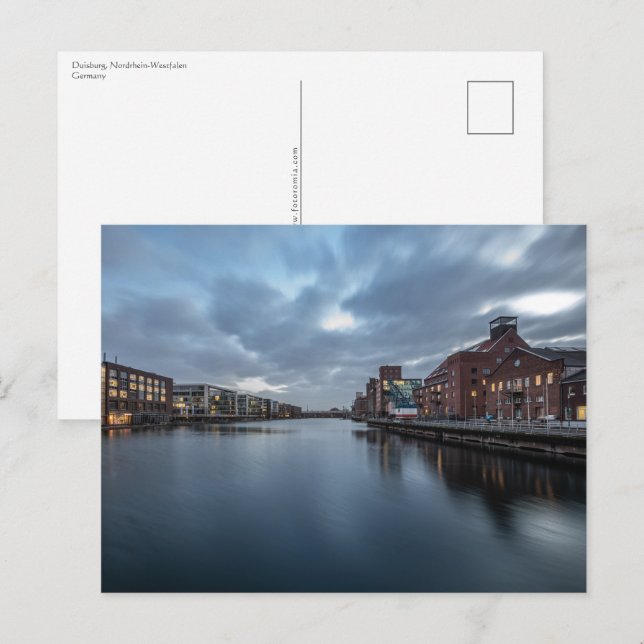 Duisburg Tyskland Vykort (Fram/baksida)