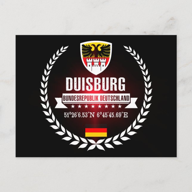 Duisburg Vykort (Framsida)