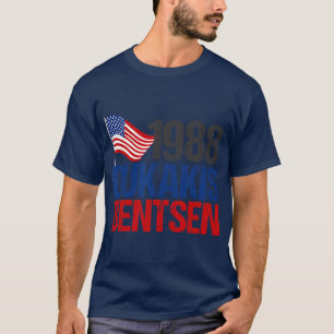 Dukakis Bentsen 1988 Retro Democrat-val T Shirt