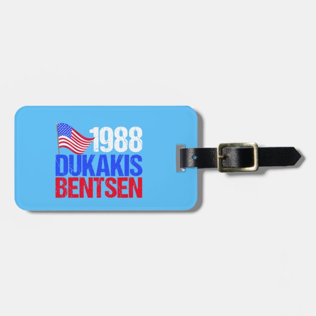 Dukakis Bentsen Retro val 1988 Bagagebricka (Horisontell Framsida)