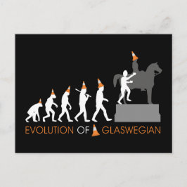 Duke av Wellingtons Glasgow Traffic Cone Hat Vykort