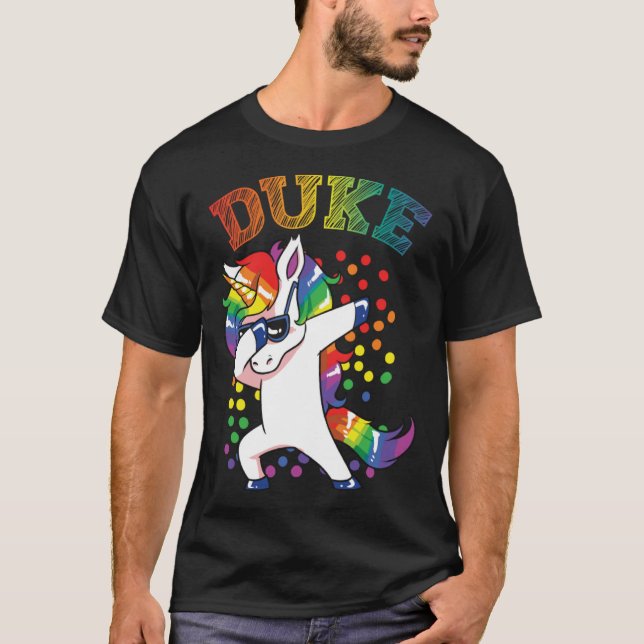 Duke Dabbing Unicorn T Shirt (Framsida)