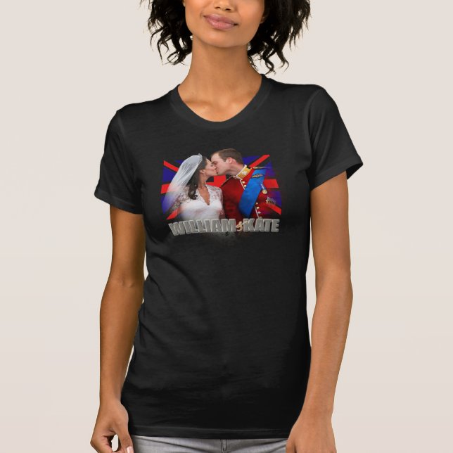 Duke & Duchess of Cambridge Balcony Kiss Shirt T Shirt (Framsida)