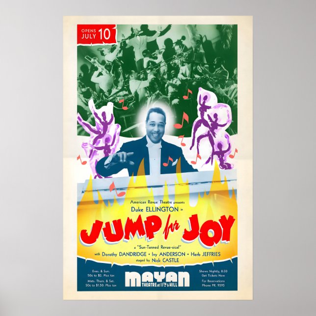 Duke Ellington jazzaffisch - Jump for Joy - Los Poster (Framsidan)