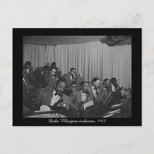 Duke Ellington orchestra, 1943 Vykort (Framsida)