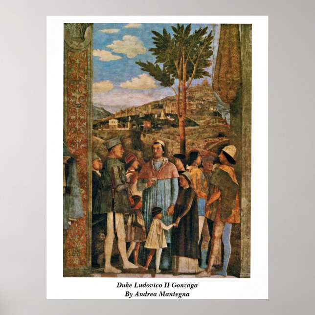Duke Ludovico Ii Gonzaga av Andrea Mantegna Poster (Framsidan)