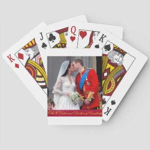 Duke och Duchess från Cambridge Royal Bröllop Casinokort