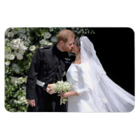 Duke och Duchess från Sussex bröllopsdag kyss