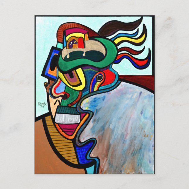 "Duke of Dane" av Ruchell Alexander Vykort (Framsida)