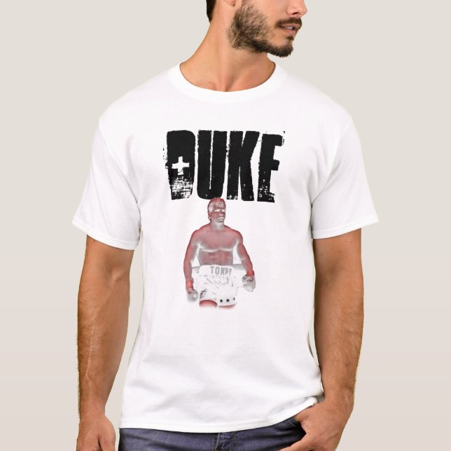 Duke_Red (Reg-vitT-tröja) T-shirt (Framsida)
