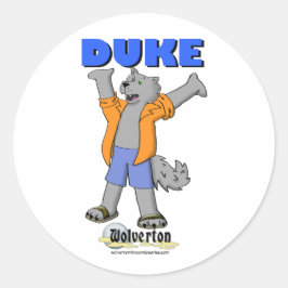 Duke Sticker Runt Klistermärke
