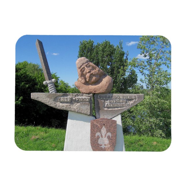 Duke Sudargas Castle Mounds-LITHUANIA — Magnet (Horisontell)