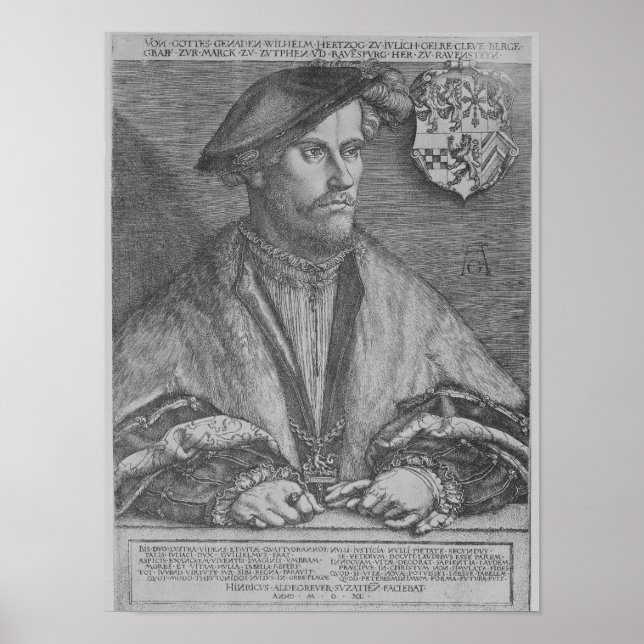 Duke Wilhelm V of Cleve, 1540 Poster (Framsidan)
