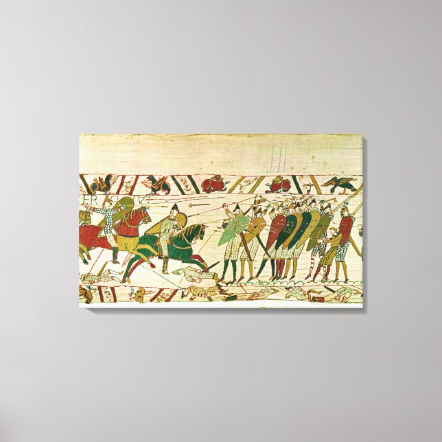 Duke William Exhorts hans trupper Canvastryck (Framsida)