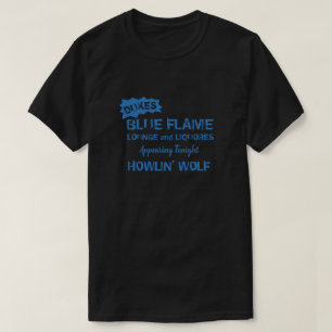 Dukes Blue Flame Lounge Chicago T Shirt