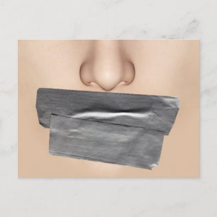 Duktband Mouth Vykort