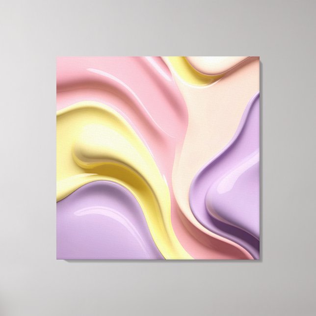 Duktryck i modern grafisk stil canvastryck (Framsida)